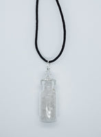 Necklace Bottle Chip Clear Crystal