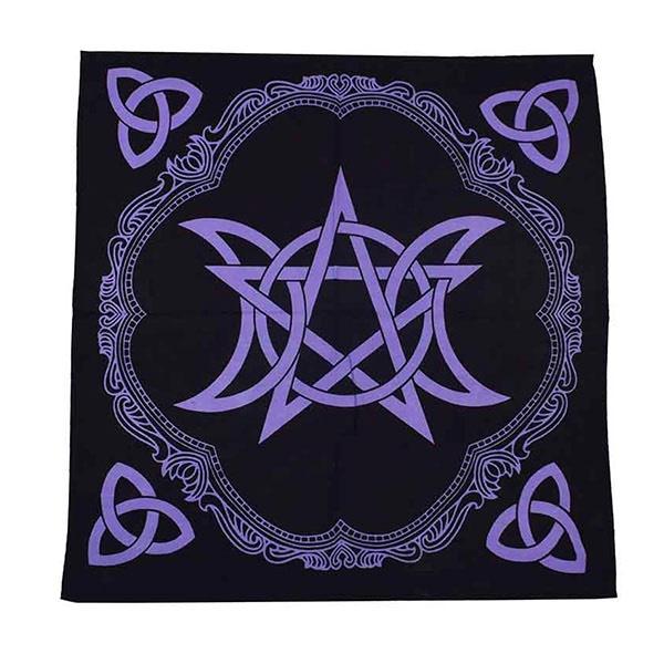 Spirit Earth Altar Cloth Pentagram Purple