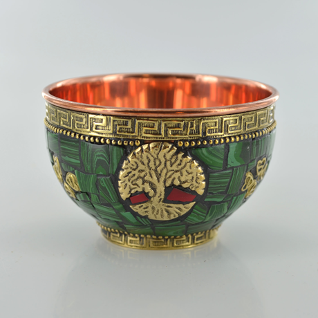 Spirit Earth Coloured Copper Bowl Tree of Life