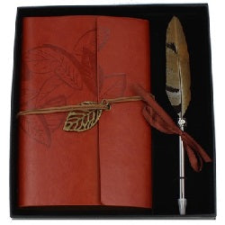 Spirit Earth Feather ballpoint pen and notebook