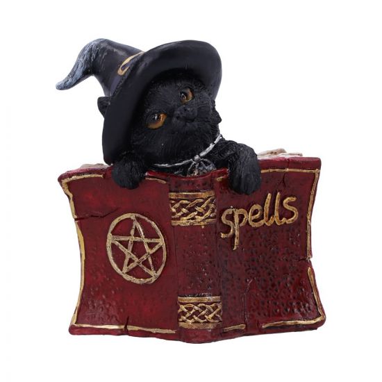 Kitty's Grimoire Figurine in Red Nemesis Now Spirit Earth