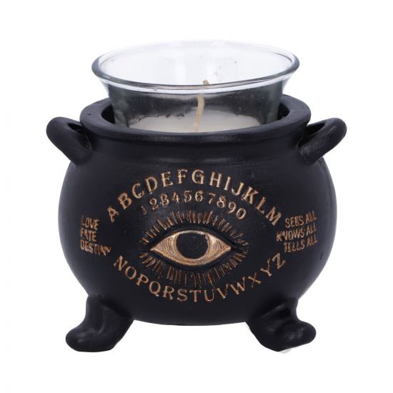 All Seeing Cauldron Candle Holder 9cm Nemesis Now