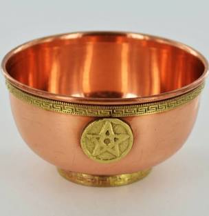 Copper bowl pentagram
