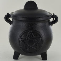 Spirit Earth 17cm Cauldron with Pentagram