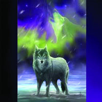 Spirit Earth Aura Wolf Greeting Card