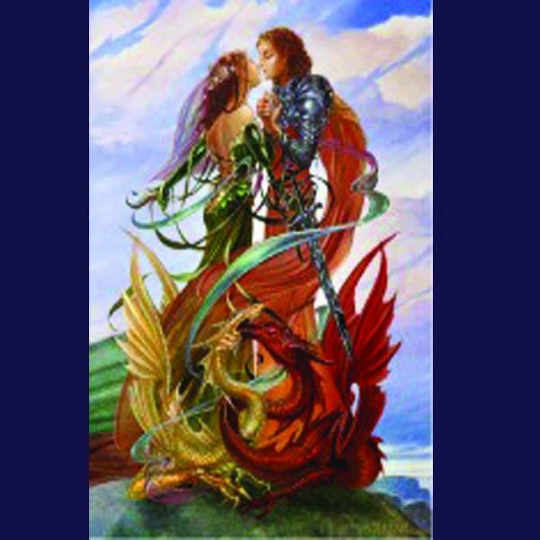 Spirit Earth Dragon Handfasting Greeting Card